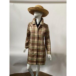GAP Brown Plaid Water Resistant Coat